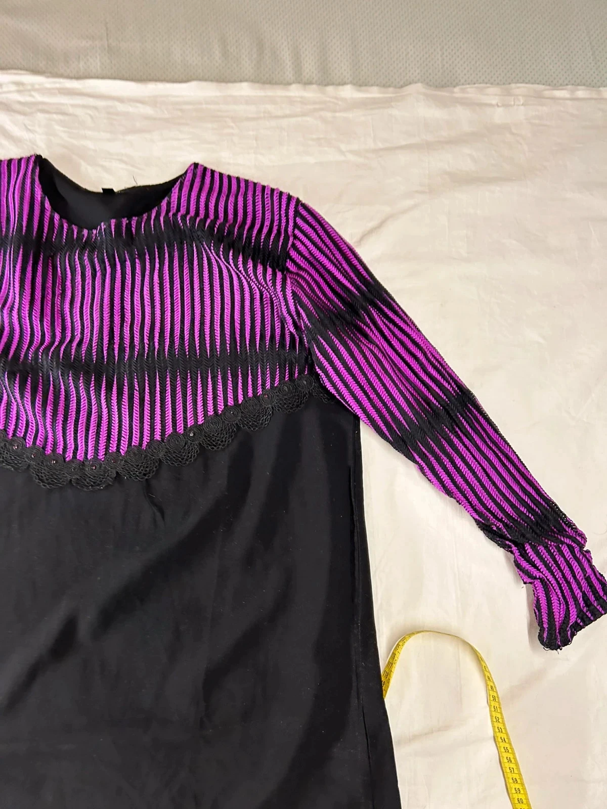 Zwarte lange traditionele jurk Violet Étoile d’Orient – photo 6